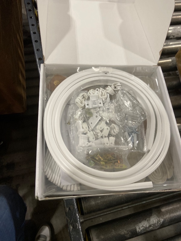 Photo 1 of 100% Blackout Room Divider Curtains - Total Privacy Curtain Panel, Thermal Insulated Noise Reduction Curtain for Bedroom Windows, Include Ceiling Curtains Track(Cream White, W100 x L108, 1 Pack)