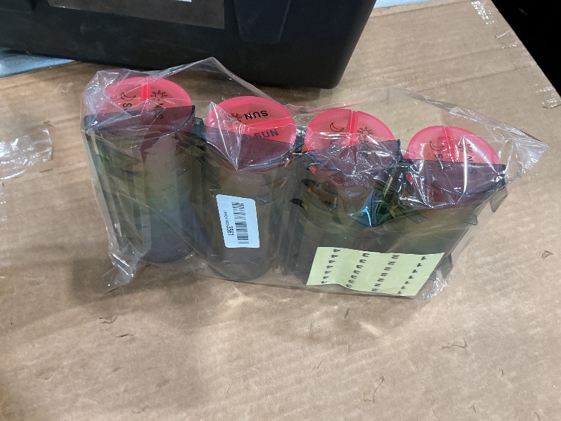 Photo 1 of ?Upgrade? Monthly Pill Organizer 2 Times A Day,One Month Box AM PM,Daily Cases Large 4 Week,Medication 28 Days Dispenser for Pills,Fish Oils, Vitamin,Supplement(Rainbow)…