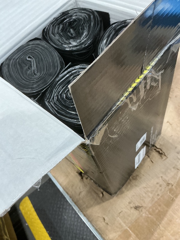 Photo 1 of 100 Count 55-60 Gallon Trash Bags, Sturdy & Tear-Resistant Commercial Can Liners 55 Gallon, Large Garbage Bags, Large Black Trash Bags for Commercial, Lawn and Leaf Bags