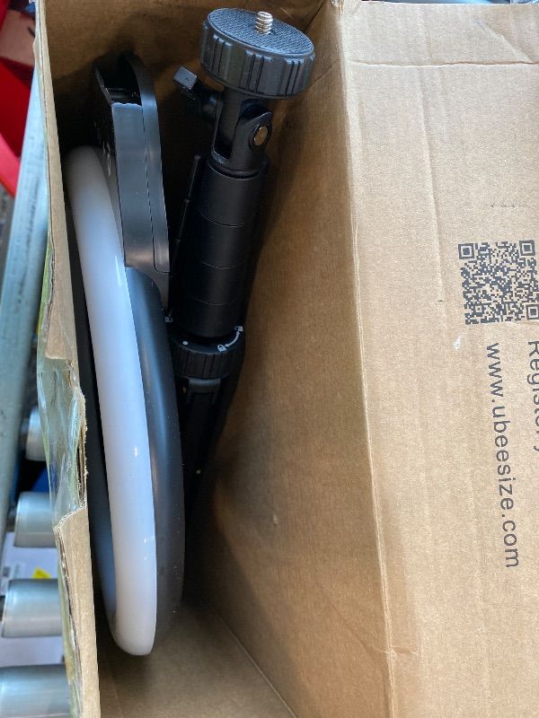 Photo 1 of ***NOT FUNCTIONAL, SELLING FOR PARTS, FINAL SALE****UBeesize 12'' Selfie Ring Light with 62’’ Tripod Stand for Video Recording, Live Streaming(YouTube, Instagram, TIK Tok), Compatible with Phones, Cameras and Webcams***NOT FUNCTIONAL, SELLING FOR PARTS, F