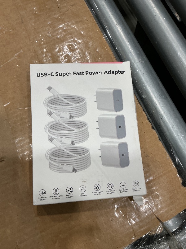 Photo 1 of ?Apple MFi Certified?iPhone Charger Fast Charging,3Pack Apple Charger Adapter Super Fast Charger iPhone 6FT USB C to Lightning Cable Cord for iPhone 14 Pro Max/14 Plus/13 MiNi/13/12/11/10/X/SE/AirPods