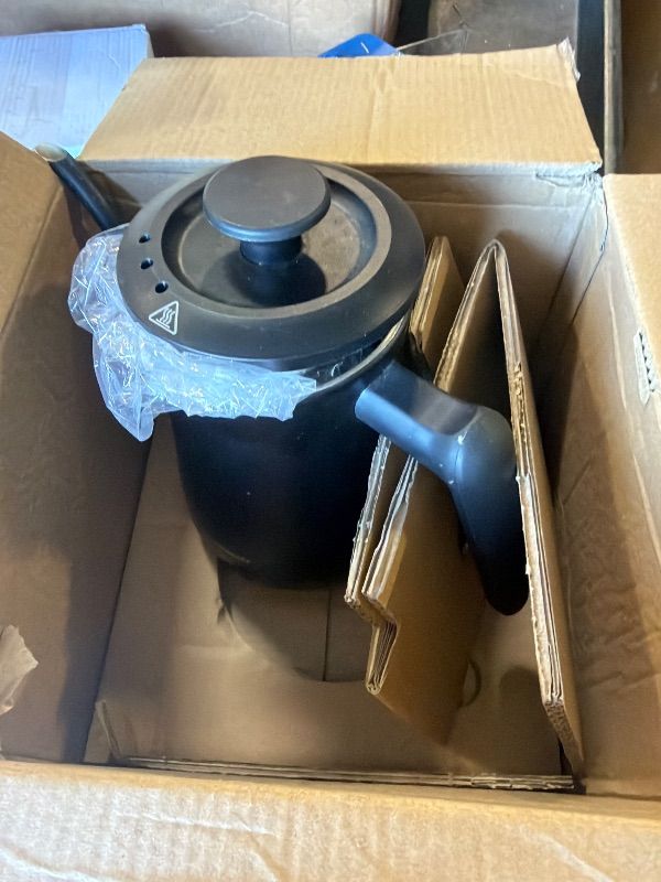 Photo 1 of *PARTS ONLY*Hamilton Beach Compact 20 oz. / 0.6 Liter Gooseneck Electric Kettle for Boiling Water, Pour Over Coffee, Tea, Ultra Fast Heating With 1200 Watts, Stainless Steel BPA-Free Interior, Black (41045)