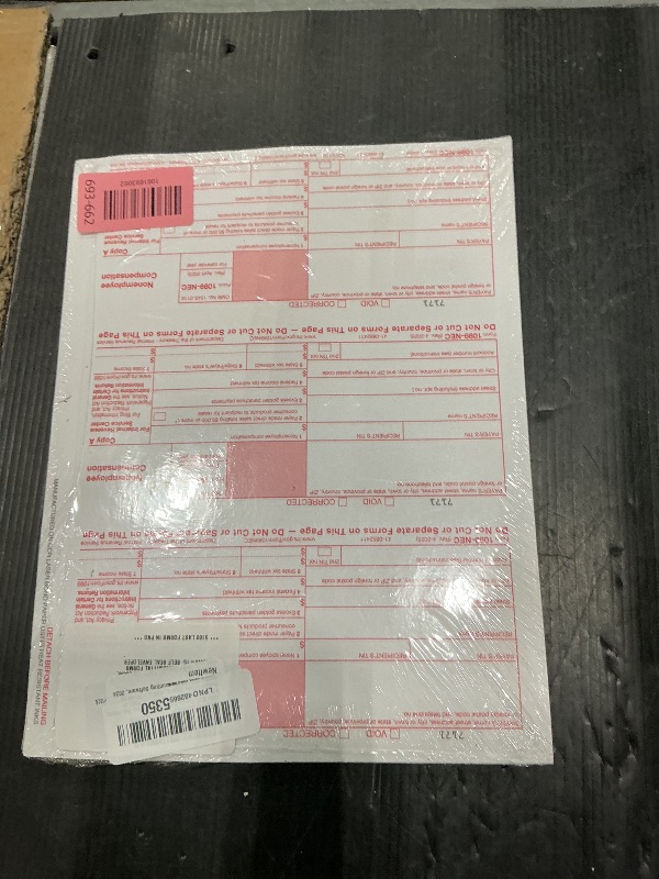 Photo 1 of 1099 NEC Forms 2025, 5 Part Laser Tax Forms Kit, with SelfSeal Envelopes 15 Pack of Federal/State Copy's, 1096's –Great for QuickBooks and Accounting Software, 2025 1099-NEC, 15 Pack