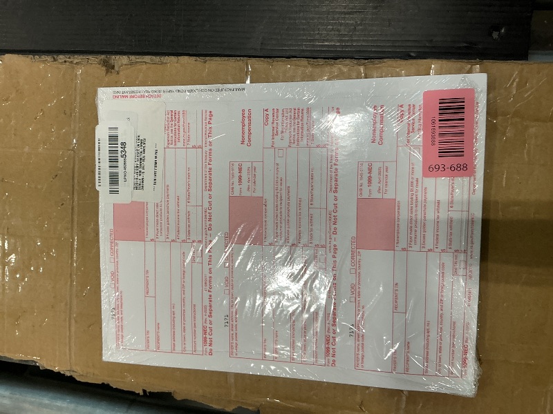 Photo 1 of 1099 NEC Forms 2025, 5 Part Laser Tax Forms Kit, with SelfSeal Envelopes 15 Pack of Federal/State Copy's, 1096's –Great for QuickBooks and Accounting Software, 2025 1099-NEC, 15 Pack