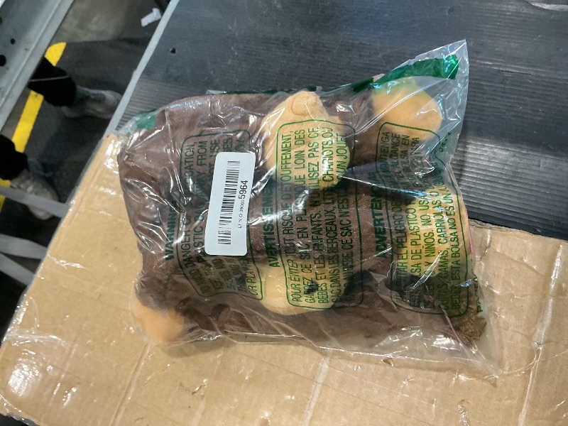 Photo 1 of ***MAJOR DAMAGE*** Multipet Swingin' Safari Monkey Dog Plush Toy - Squeaky Dog Toy for All Dogs - Extra Soft Plush Dog Toy - Stuffed Animal Dog Toy for Cuddling & Playing - Cute Dog Pet Toy (27”, Brown, 5 Squeakers)