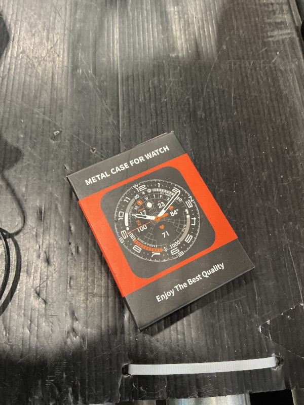 Photo 1 of [2 in 1] BEARDDO Metal Case for Amazfit Active 2 Smart Watch 44mm, Stainless Steel Bezel & TPU Back Cover with Cleaning Cloth Accessories, Rugged Shockproof Protective Case for Active 2 Round Orange