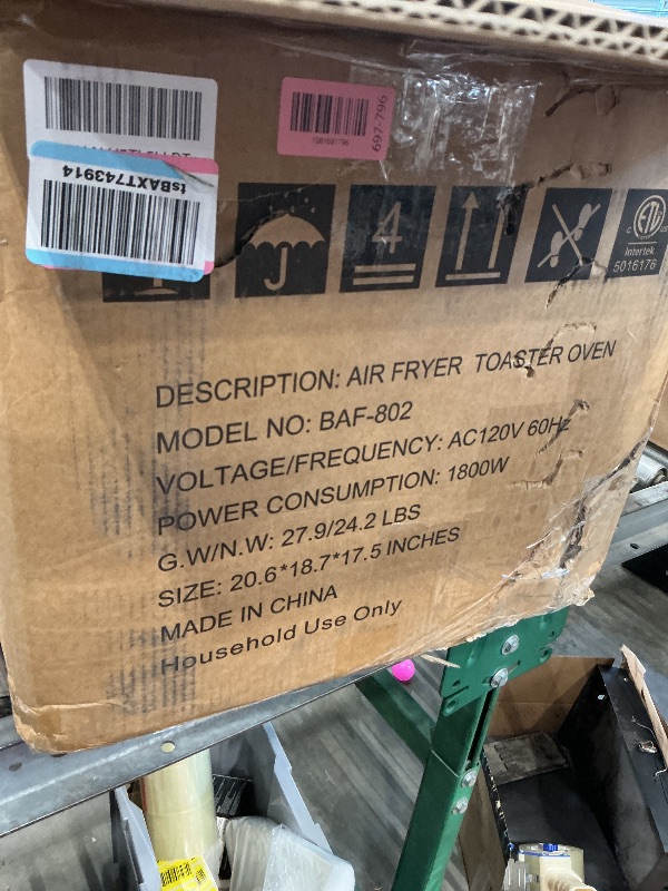 Photo 1 of *USED*
Beelicious 32QT Extra Large Air Fryer, 19-In-1 Air Fryer Toaster Oven Combo with Rotisserie and Dehydrator, Digital Convection Oven Countertop Airfryer Fit 13" Pizza, 6 Accessories, 1800w, Black