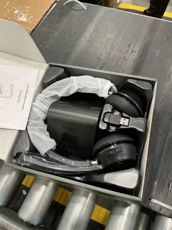 Photo 1 of (Upgraded Version) Wireless Headset, Bluetooth Headset with Noise Cancelling Microphone, Best Headphones with Mic Mute & USB Dongle for PC/Computer/Laptop/Cell Phones/Remote Work/Call Center