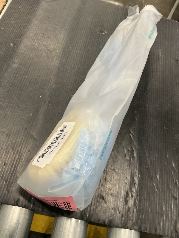 Photo 1 of [2nd Generation] Shower Body Brush with Bristles and Loofah,Back Scrubber Bath Mesh Sponge with Curved 16" Long Non-Slip Handle Skin Exfoliating Massage Suitable for Men and Women (Blue)