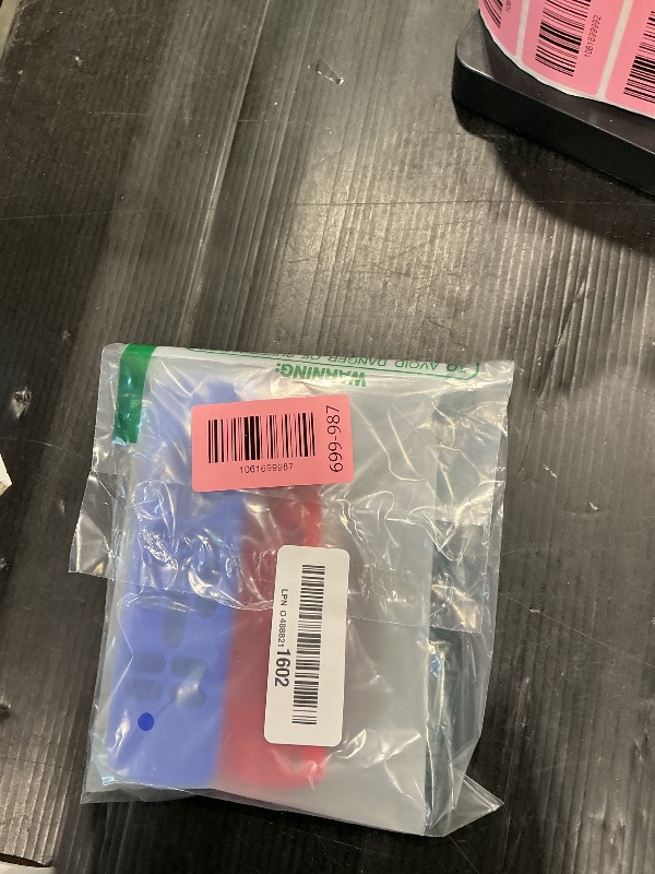 Photo 1 of (2 Pack) OneBom Protective Remote Cover, Silicone Remote Control Case, Anti Slip Shockproof Protective Case with Lanyard(Not Golw Blue&Not Golw Red)