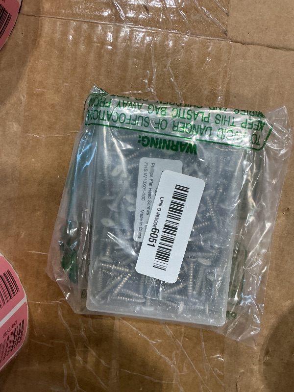 Photo 1 of *MINOR DAMAGE - USED*
MewuDecor #10 x 1 Flat Head Wood Screw, Sheet Metal Screws, Stainless Steel 18-8 (304), White Head, 100 PCS