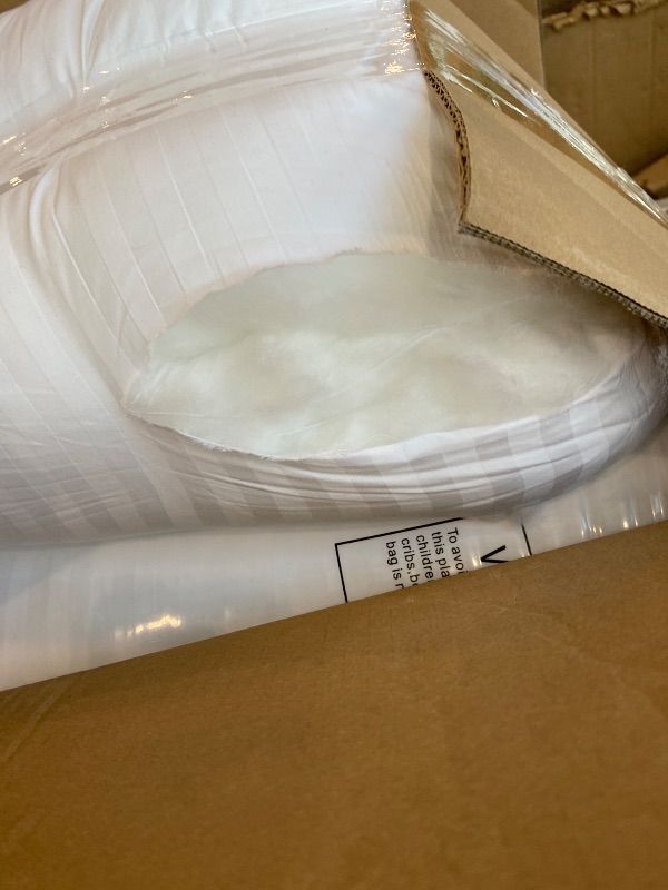 Photo 1 of **MAJOR DAMAGE**
Beckham Hotel Collection Bed Pillows King Size Set of 2 - Down Alternative Pillow for Back, Stomach or Side Sleepers