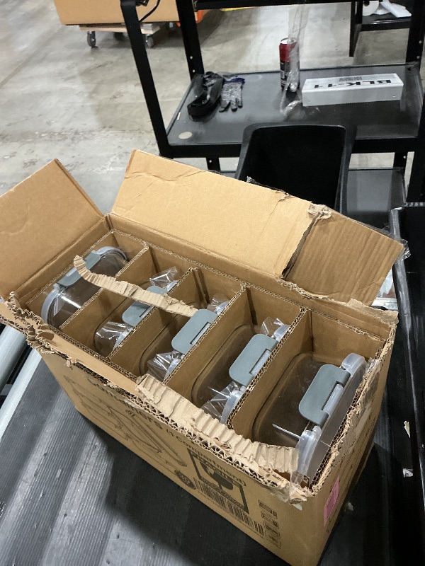 Photo 1 of [5-Packs, 30 Oz] Glass Meal Prep Containers with Snap Locking Lids Glass Food Containers,Airtight Lunch Container,Microwave, Oven, Freezer and Dishwasher