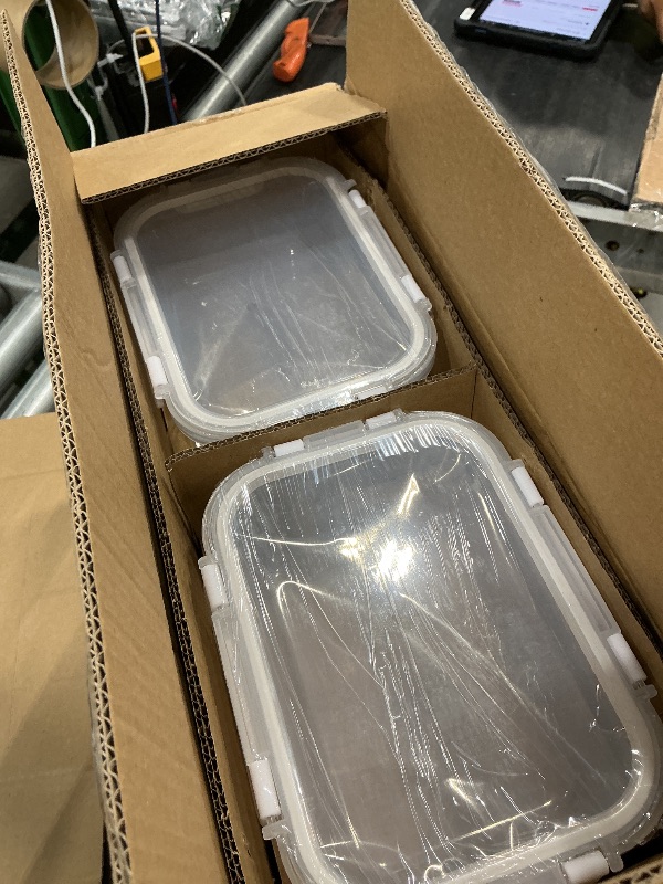 Photo 1 of [8-Pack,30 oz]Glass Meal Prep Containers,MCIRCO Glass Food Storage Containers,Airtight lunch Containers with Lids, Microwave, Oven, Freezer and Dishwasher, White