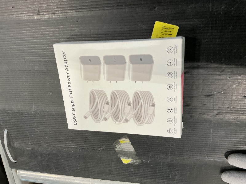 Photo 1 of ?Apple MFi Certified?iPhone Charger Fast Charging,3Pack Apple Charger Adapter Super Fast Charger iPhone 6FT USB C to Lightning Cable Cord for iPhone 14 Pro Max/14 Plus/13 MiNi/13/12/11/10/X/SE/AirPods