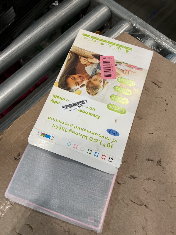 Photo 1 of [2 Pack] Genialba LCD Writing Tablet 10-Inch Colorful Doodle Board, Toddler Learning Educational Toys Gifts for 3-8 Years Old Girls and Boys, Electronic Drawing Pad for Kids (Pink&Blue)