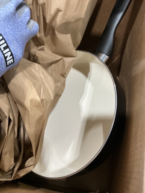 Photo 1 of ***MISSING LID*** GreenPan Rio Healthy Ceramic Nonstick 5QT Saute Pan Jumbo Cooker with Helper Handle and Lid, PFAS-Free, Dishwasher Safe, Black