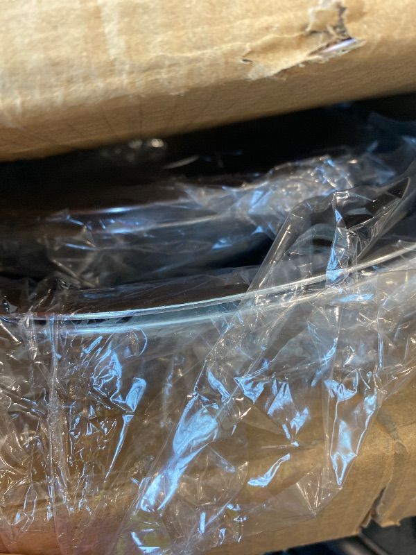 Photo 1 of *MINOR DAMAGE - USED*
YMKWZ 4 Pcs Drip Pans Set with Chrome Coating Heat Resistant Drip Pan Round Stove Drip Pans Electric Stove Burner Drip Pans Includes 2 Pcs 6inch and 2 Pcs 8inch for Home Kitchen