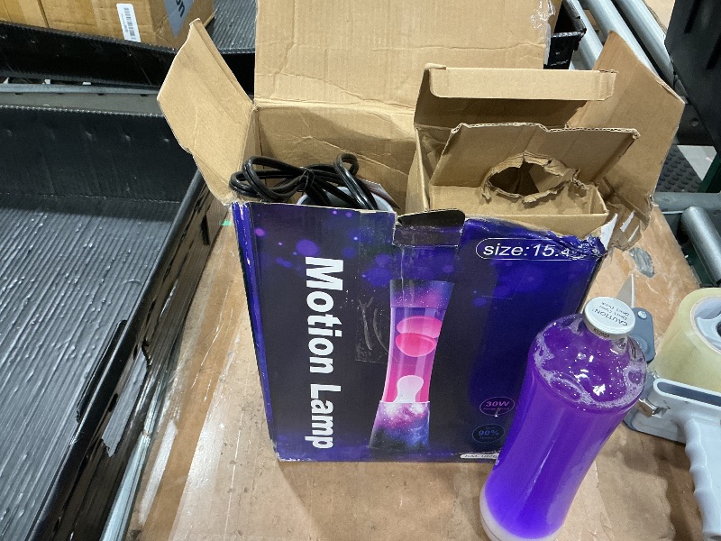 Photo 1 of ***Missing lamp and top cap*** Liquid Motion Lamps - starry sky purple Liquid / White Wax, Beautiful Lamp, Relaxing Light, Night Light , lamps for adults, teenagers children, Bedroom Light Living Room, Novel and Cool Decorations