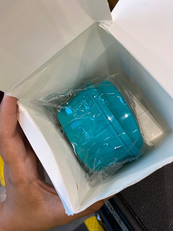 Photo 1 of *PARTIAL SET - ONLY the green case*
2 Pack Color Retainer Cleaner Case Denture Cups for Soaking Dentures, False Teeth Container Partial Denture Cleaning Case with Lid Travel - Lake Green and Dark Blue