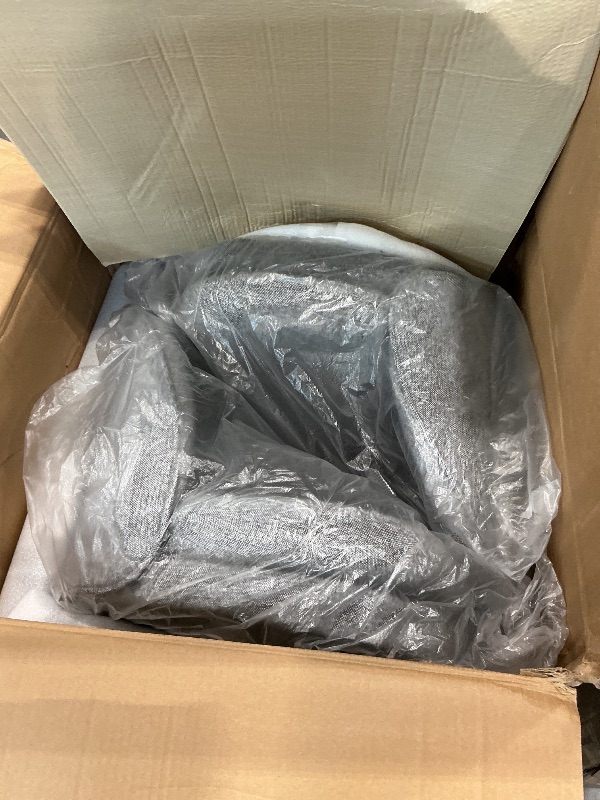Photo 1 of ***ONLY ONE BOX, PARTIAL SET*** Counter Height Barstools 26 inch Upholstered Swivel Bar Stools with Back and Wood Legs for Kitchen Island,Set of 4,Dark Grey Fabric-Armless