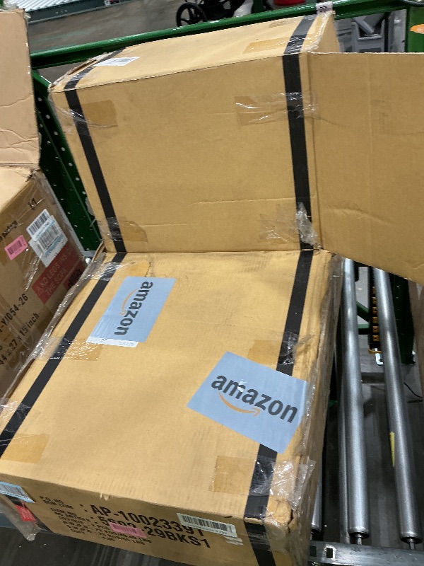 Photo 1 of *USED*
Lexicon Bar Height Bar Stools Set of 2-Solid Wood Frame 360° Swivel Wooden Stools, Foot Rest, X Back, Wide Seat, Distressed Farmhouse Easy to Clean Finish, 28.5" SH, Antique Black/Grey