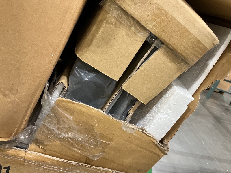 Photo 1 of *USED*
Lexicon Bar Height Bar Stools Set of 2-Solid Wood Frame 360° Swivel Wooden Stools, Foot Rest, X Back, Wide Seat, Distressed Farmhouse Easy to Clean Finish, 28.5" SH, Antique Black/Grey