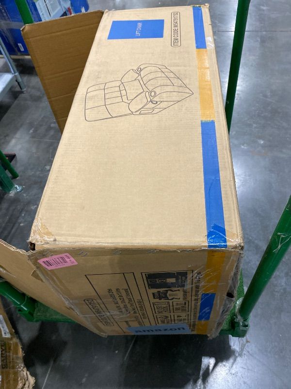 Photo 1 of *PARTIAL SET - See Clerk Notes*
RHHVVR Oversized Power Recliner Chair for Big and Tall 400 LBS, 25.5" Extra Wide Electric Lift Chair with Heat and Massage, Dual Motor 180° Lay Flat Recliner Living Room Sofa, PU Leather Big Recliner