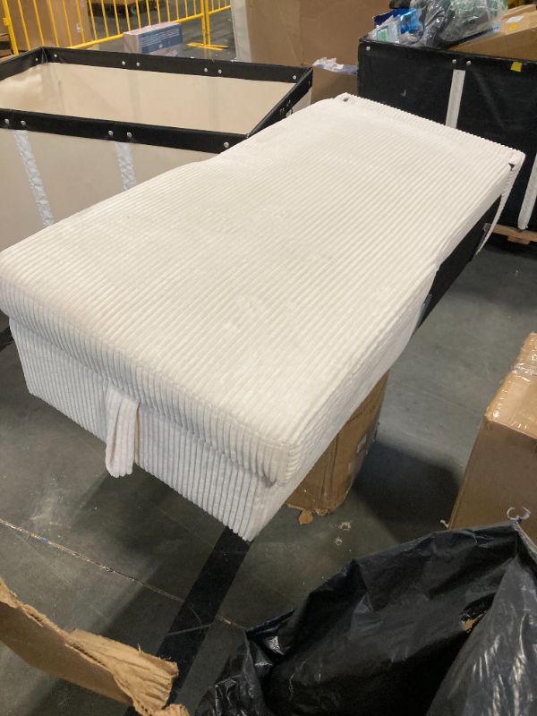 Photo 1 of *MISSING PARTS - See Clerk Notes*
Fahomiss Modular Compressed Sectional Sofa Set – Velvet Corduroy Upholstery, Convertible Couch with Cup Holders and Pillows for Living Room, Beige