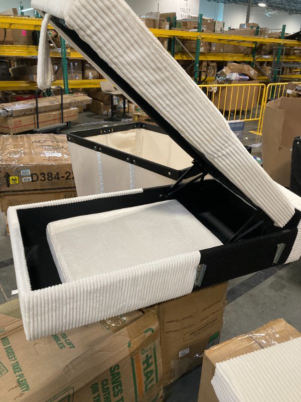 Photo 1 of *MISSING PARTS - See Clerk Notes*
Fahomiss Modular Compressed Sectional Sofa Set – Velvet Corduroy Upholstery, Convertible Couch with Cup Holders and Pillows for Living Room, Beige