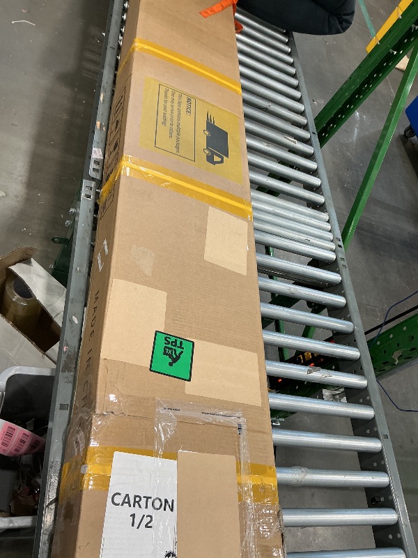 Photo 1 of *PARTIAL SET - ONLY Box 1/2, Missing Box 2/2*
DWVO 5x3ft Resin Outdoor Storage Shed with Floor, Waterproof Lockable Storage Shed with Window, Plastic Outside Tool Storage for Garden, Backyard, Patio, Law