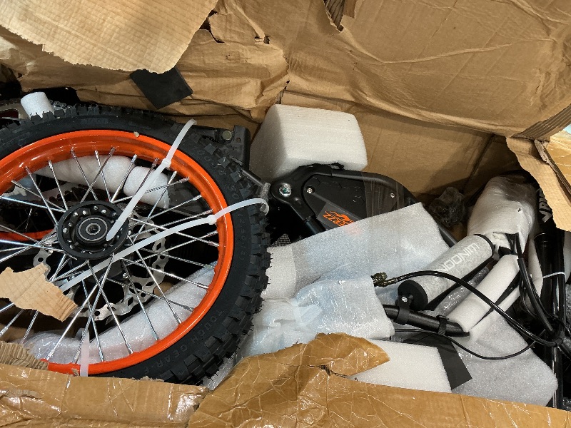 Photo 1 of ***FINAL SALE/NO RETURN, VIEW NOTES*** WindoneRide RM7 Electric Dirt Bike for Adults & Teens, 2200W Peak Ebike, 48V 22.5Ah, 37 MPH, 45 Miles, 14"/12" Tire Off-Road Electric Motorcycle, Dual Hydraulic Brakes, Fit Age 13+,Signature Orange