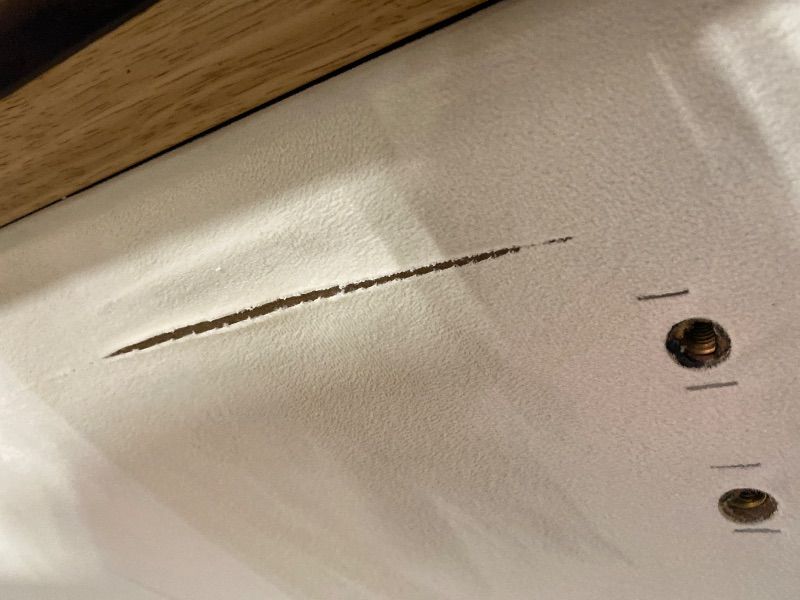 Photo 1 of ***MISSING PIECES*** Merax King Size Upholstered Platform Bed with Tall Headboard, Elegant White Bed Frame for Bedroom, Solid Wooden Slats Support, No Box Spring Needed, Easy Assembly