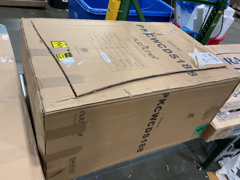 Photo 1 of *UNTESTED*
NutriChef PKCWCDS188 Freestanding Wine Fridge, 18 Bottle Dual Zone Beverage Cooler for Home & Office, 32x13x19 inches, Adjustable Temp 41-64F, Black