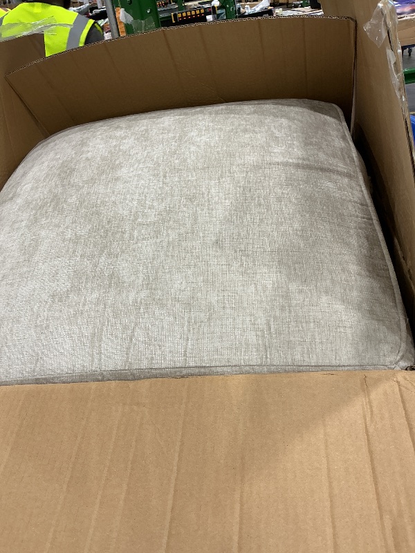Photo 1 of **Partial set - Selling for parts**
Merax Modern Oversized U-Shaped Sectional Sofa with Cup Holders & Chaise Lounge, Chenille 6-Seat Couch Set Sleeper Bed with Deep Seat Beige (3 boxes)