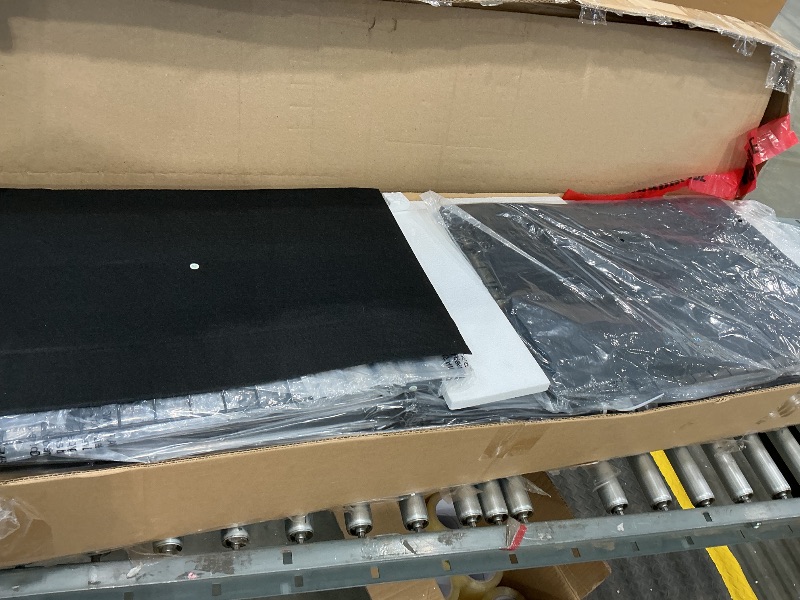 Photo 1 of **MISSING PARTS/check clerk comments**
Bed Frame Full Size with Drawers and Charging Station, Upholstered Platform Bed with Storage Headboard and LED Light, Heavy Duty Metal Frame Support, No Box Spring Needed, Noise Free, Grey