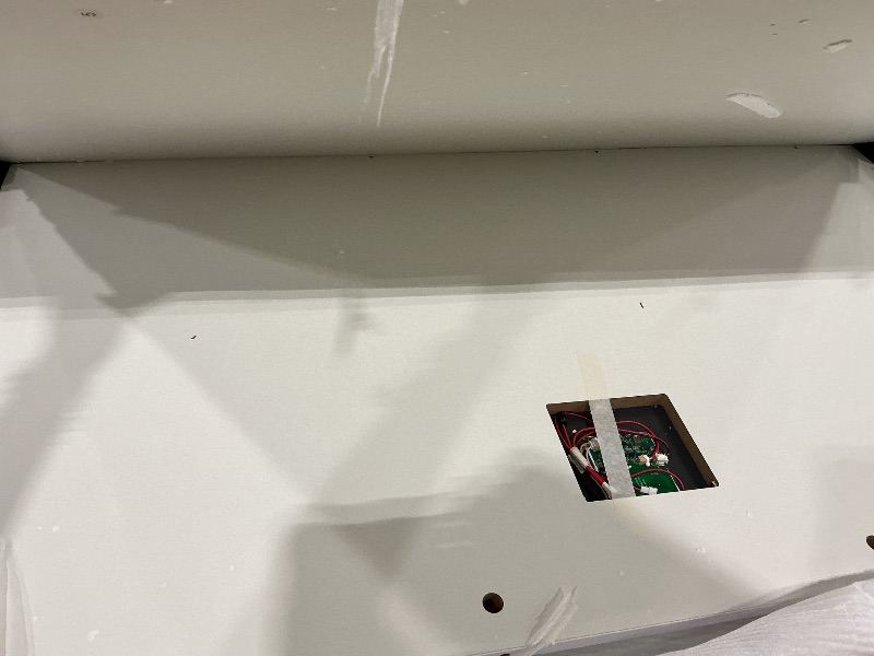 Photo 1 of **Missing Parts**Boahaus Amelia Large Makeup Vanity Desk with Dimmable LED, 2 Bluetooth Speakers, USB Type C & Type A, 110 V Power Outlet, 11 Drawers, Crystal Knobs, Premium White