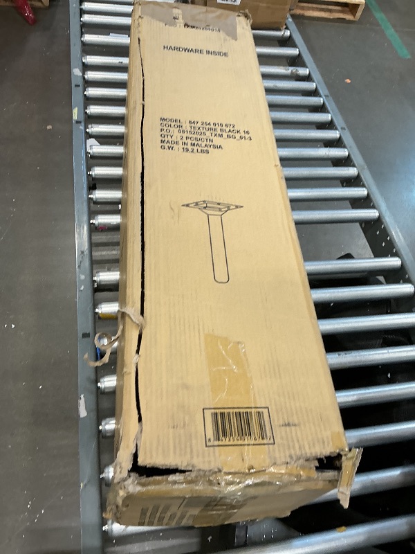 Photo 1 of *USED*
Flash Furniture Stiles 30'' x 60'' Rectangular Black Laminate Table Top with 22'' x 22'' Bar Height Table Bases