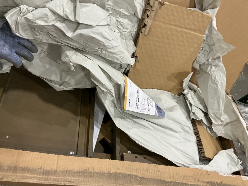 Photo 1 of *MINOR DAMAGE - USED*
SIMPLIHOME Amherst Entryway Storage Bench - 48 inch Wide Solid Wood Hallway Seat in Distressed Grey, Transitional Bench for Entryway or Living Room with Lift-Up Lid and Spacious Storage