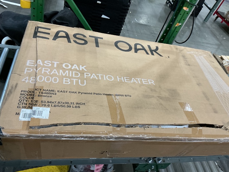 View 2 of *MISSING PARTS*
EAST OAK 48,000 BTU Pyramid Patio Heater, Quartz Glass Tube Propane Outdoor Heater with Wheels, Triple Safety Protection, 2025 Upgrade for Home, Backyard & Commercial Spaces, Bronze