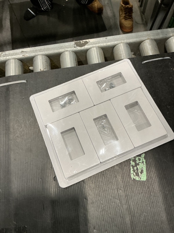 Photo 1 of [10 Pack] BESTTEN 1 Gang Screwless Decorative Wall Plate, Mid-Size H4.88" x W3.11", USWP6 Gloss Snow White, Faceplate Cover for Decorator Receptacle Outlet & Switch