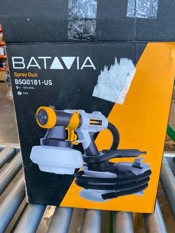 Photo 1 of **MAJOR DAMAGE**
Upgraded Paint Sprayer-BATAVIA 700W HVLP High Power Spray Paint Gun with 6FT Air Hose, 4 Nozzles & 3 Patterns, Paint Sprayer for House Painting,Furniture,Cabinets,Fence,Walls,DIY Projects,etc