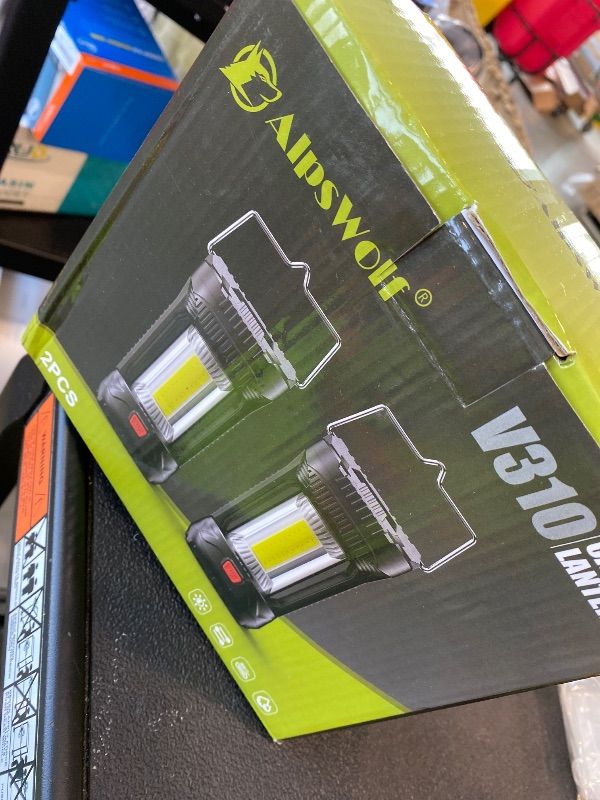 Photo 1 of *UNTESTED*
AlpsWolf Camping Lantern Rechargeable, 1000LM 4000mAh Rechargeable Lanterns 4 Light Modes LED Lantern for Camping, Hiking, Power Outages, Emergencies (2Pack-Black)