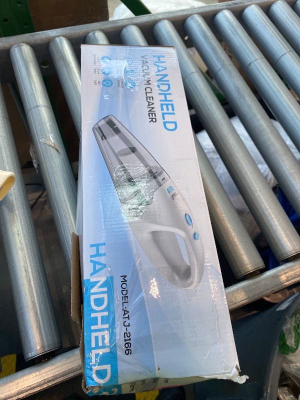 Photo 1 of **missing charger** FUOAYOC Handheld Vacuum Cordless, 6KPA Strong Suction & 25 Mins Runtime, 1.6lbs Lightweight Hand Vacuum Cordless Rechargeable with HEPA Filter/LED Light/Multi-Accessories,for Home/Car/Office Cleaning