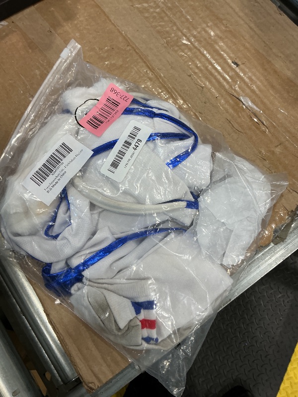 Photo 1 of **MAJOR DAMAGE**
JOGSHR Womens Halloween Bunny Jersey Set 90s Adult Basketball Costume Space Movie Outfit & Shorts Bodycon White Large