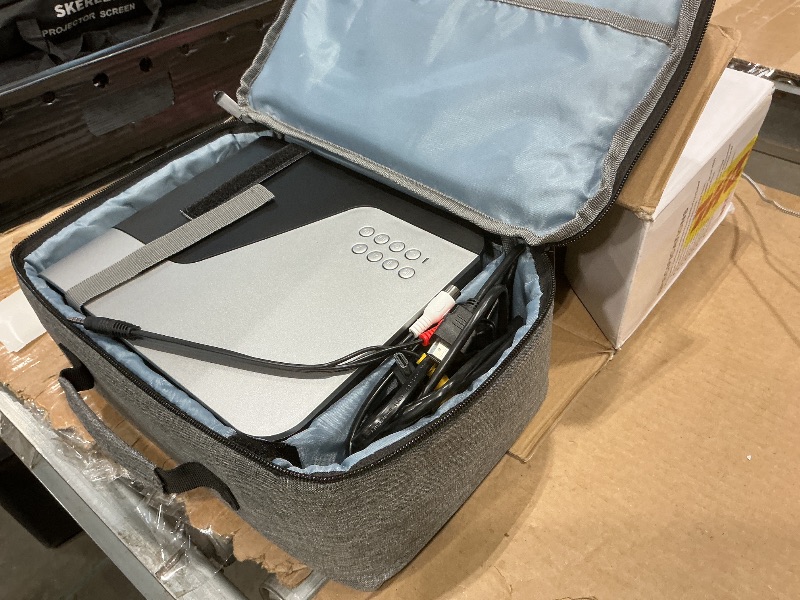 Photo 1 of [Auto Focus/Auto Keystone] Smart Projector with WiFi and Bluetooth, Dolby Audio,DBPOWER Native 1080p Projector, 600ANSI Movie Projector