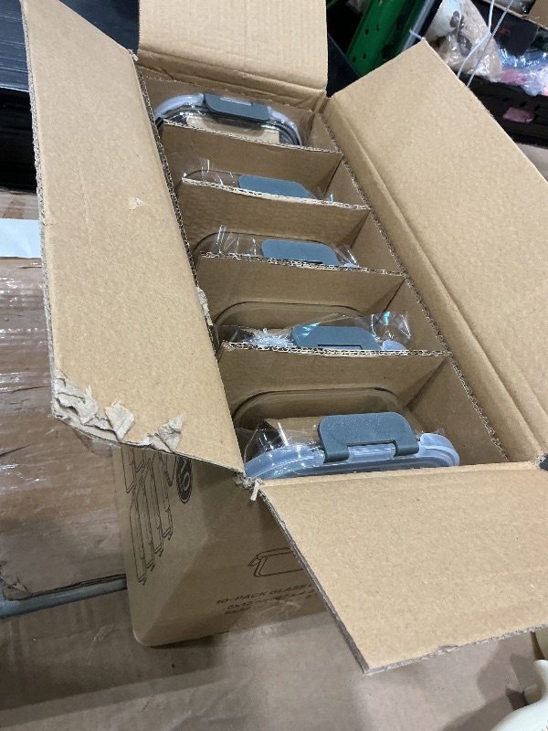 Photo 1 of [10-Pack] Glass Meal Prep Containers with Lids, MCIRCO Food Storage Containers with Snap Locking Lids, Airtight Lunch Containers, Microwave, Oven, Freezer and Dishwasher