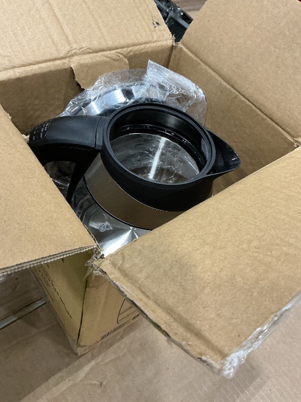 Photo 1 of ***MISSING LID*** Chefman Electric Kettle with Temperature Control, 5 Presets LED Indicator Lights, Removable Tea Infuser, Glass Tea Kettle & Hot Water Boiler, 360° Swivel Base, BPA Free, Stainless Steel, 1.8 Liters