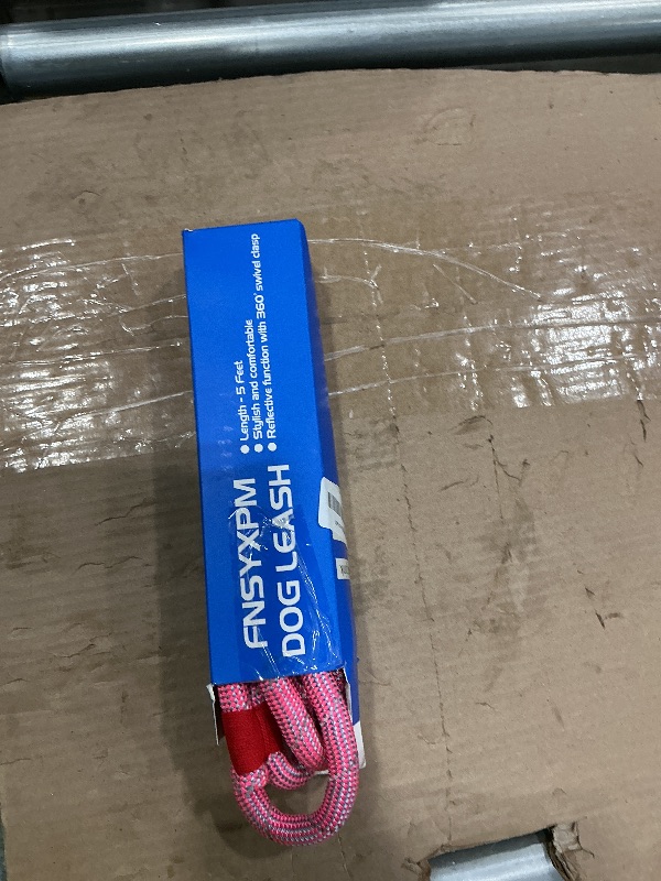 Photo 2 of Fnsyxpm Nylon Rope Dog Leash Reflective, Handmade Braided Strong Dog Lead, Heavy Duty Rope Leash for Medium Large Dogs (5 FT - 3/5" Pink)