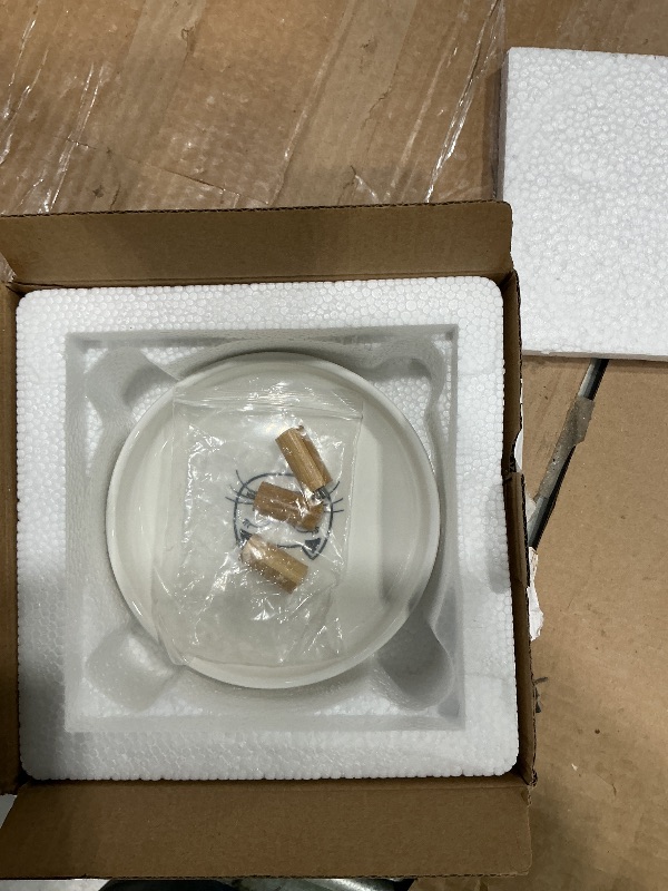 Photo 1 of ***MISSING STAND*** Lusifaco Shallow Elevated Cat Bowls,5.9 Inch Wide Raised Ceramic Cat Dishes with Bamboo Stand, Whisker Friendly Pet Water or Food Plates Feeding Station for Indoor Cats, Kitten(White,Set of 1)